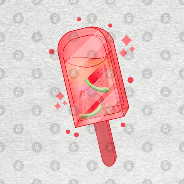 Watermelon Ice Pop by Kimprut